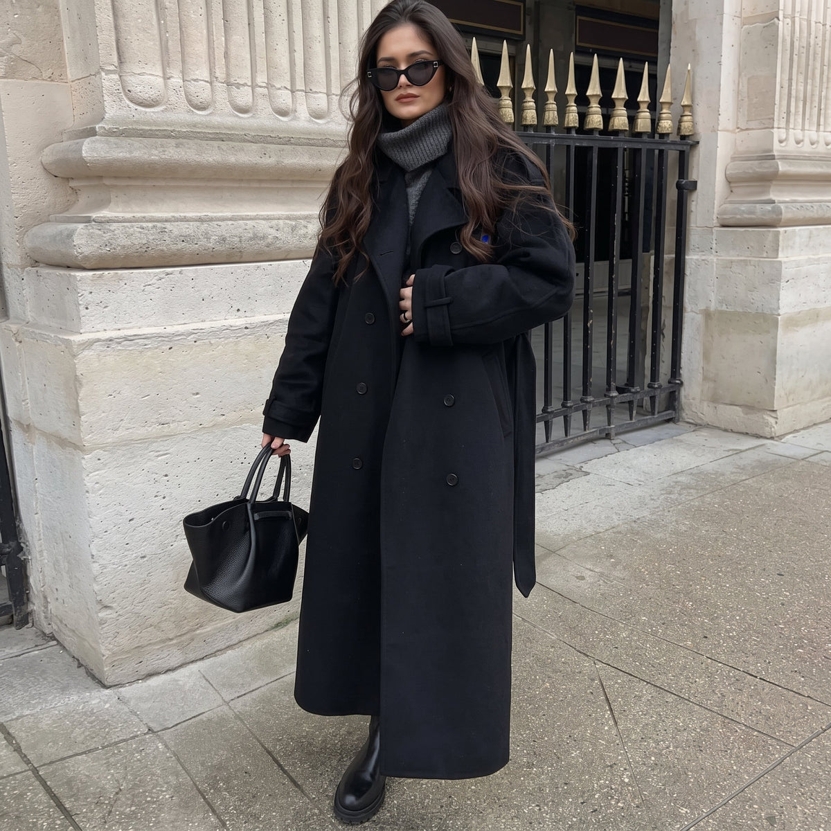 Women's Trench Coat | Double-Breasted & Longline