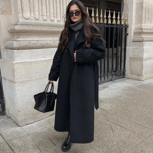 Women's Trench Coat | Double-Breasted & Longline