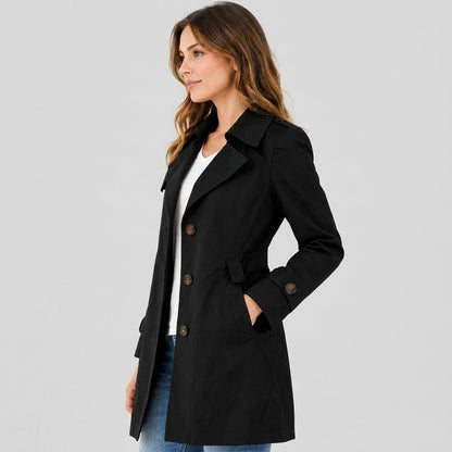Women's Trench Coat | Tailored Fit & Notch Lapel