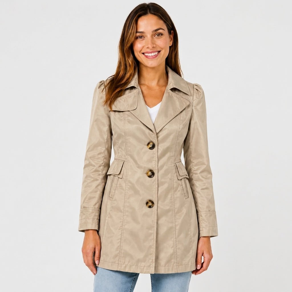 Women's Trench Coat | Tailored Fit & Notch Lapel