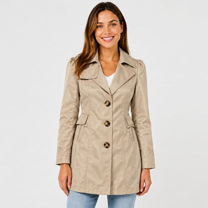 Women's Trench Coat | Tailored Fit & Notch Lapel