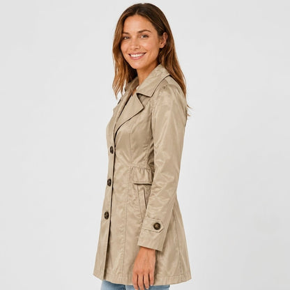 Women's Trench Coat | Tailored Fit & Notch Lapel