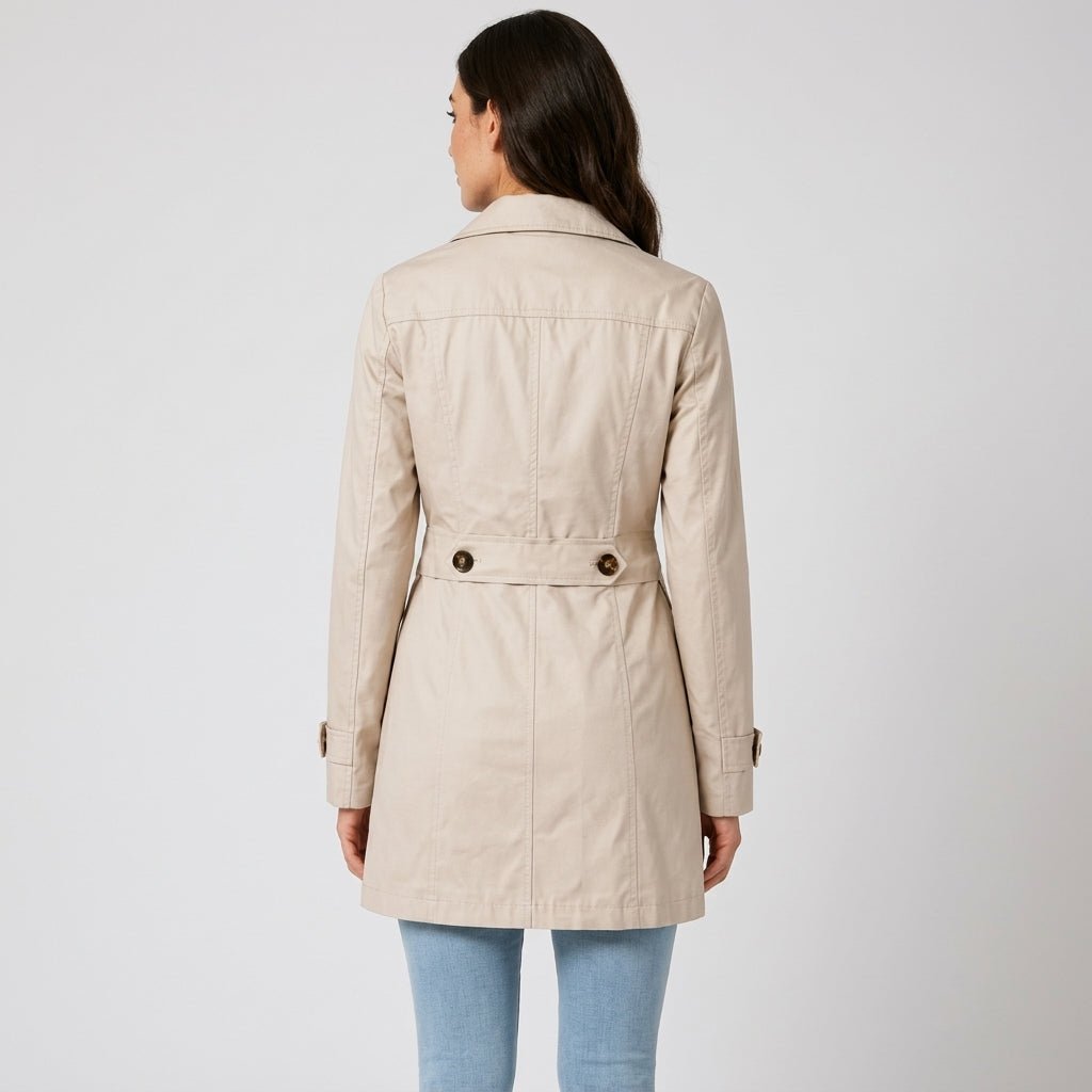Women's Trench Coat | Tailored Fit & Notch Lapel