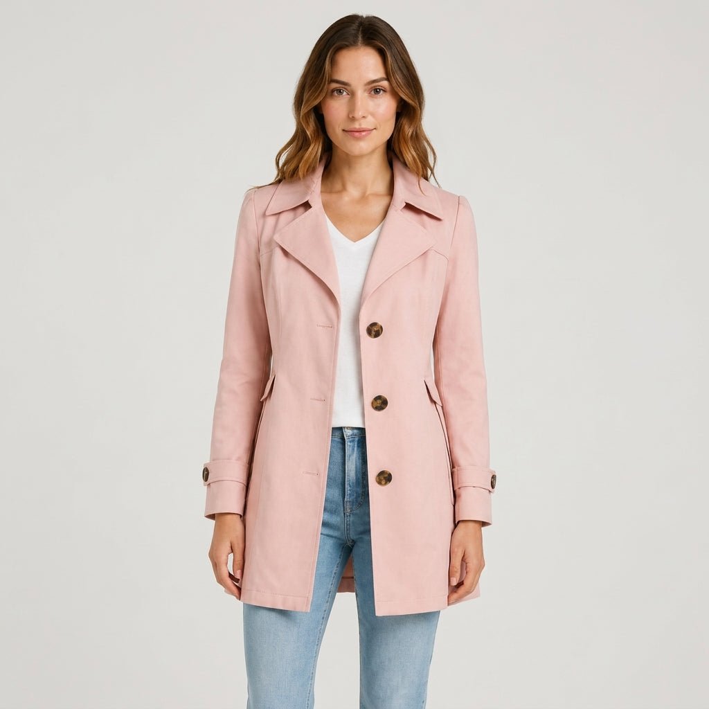 Women's Trench Coat | Tailored Fit & Notch Lapel