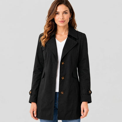Women's Trench Coat | Tailored Fit & Notch Lapel