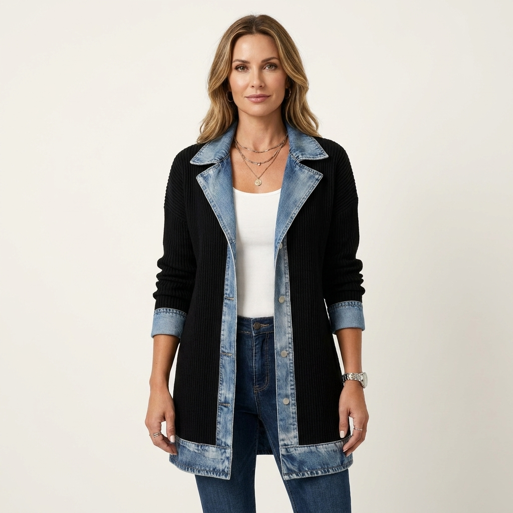 Women's Trim Knit Jacket | Structured & Soft