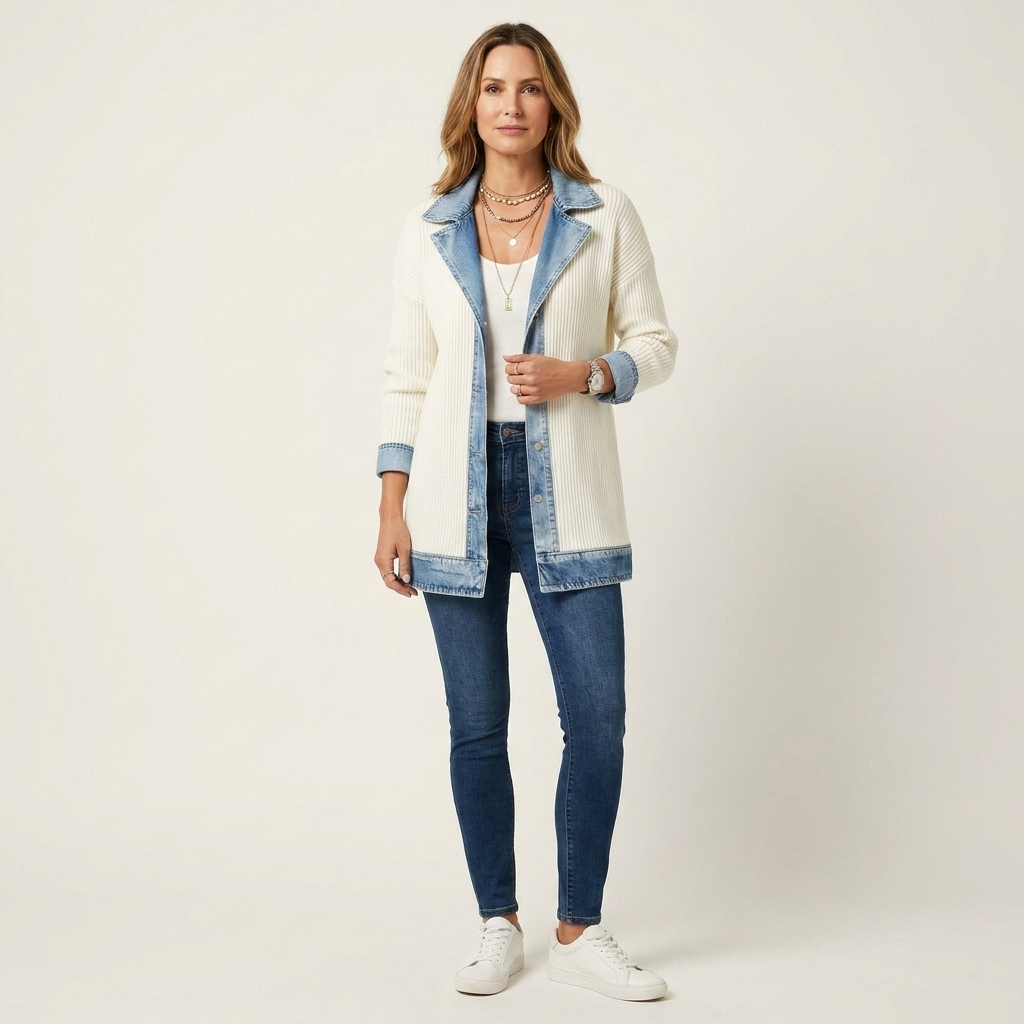 Women's Trim Knit Jacket | Structured & Soft
