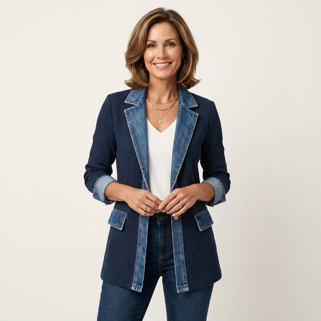 Women's Trim Knit Jacket | Structured & Soft
