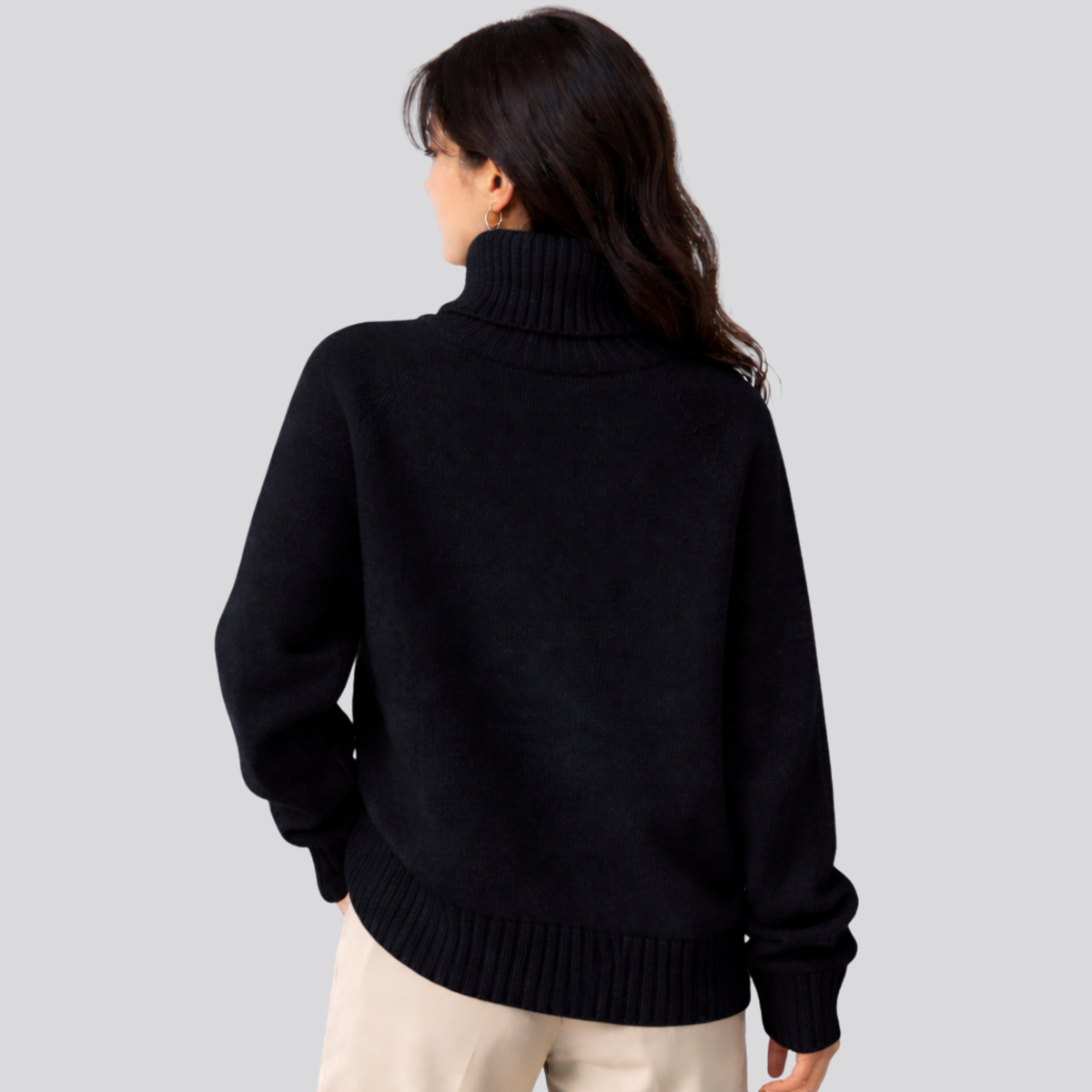 Women's Turtleneck Jumper | Lightweight Warmth & Soft Comfort