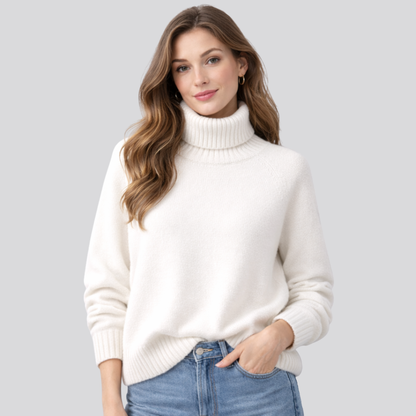 Women's Turtleneck Jumper | Lightweight Warmth & Soft Comfort