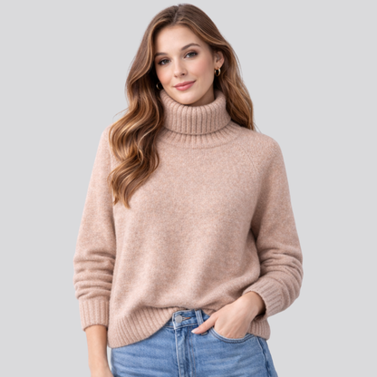 Women's Turtleneck Jumper | Lightweight Warmth & Soft Comfort