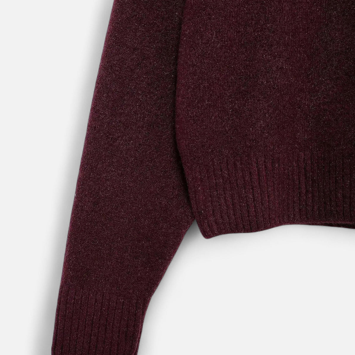 Women's Turtleneck Sweater Ribbed Neck Long Sleeve with Stretch Knit