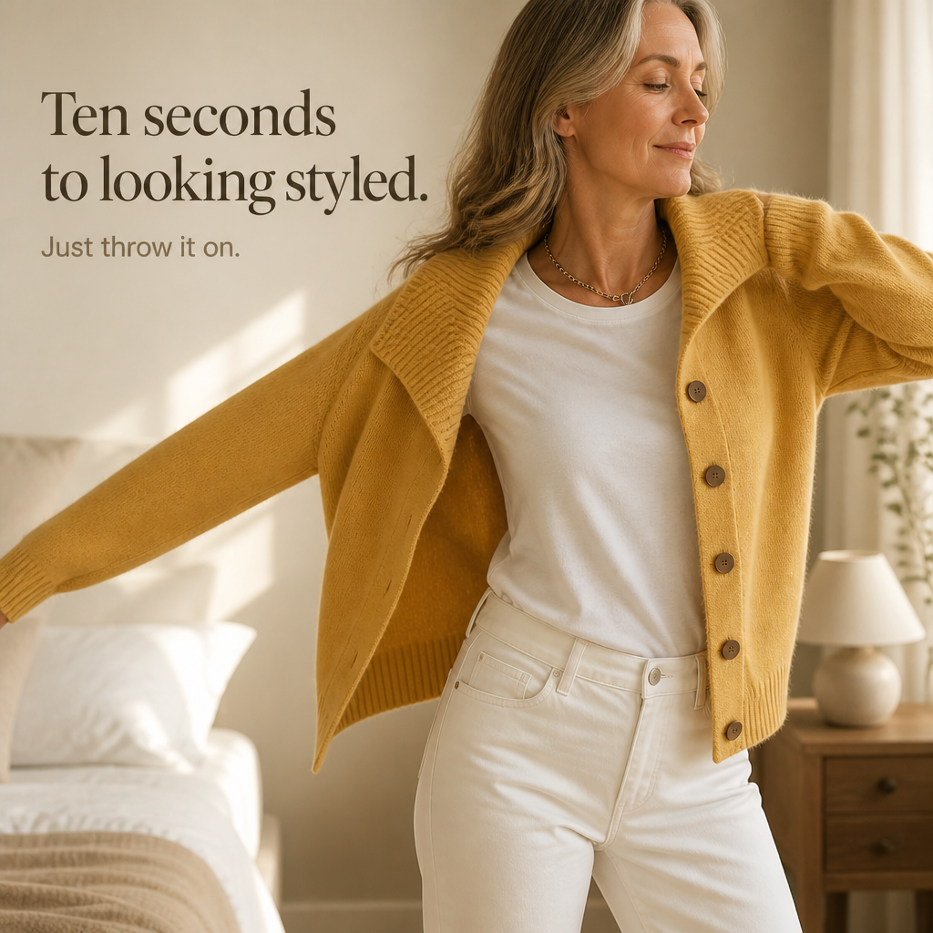 Women's Waterfall Collar Cardigan | Effortlessly Styled Layer