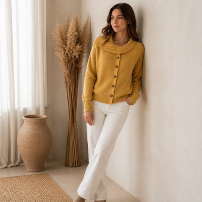 Women's Waterfall Collar Cardigan | Effortlessly Styled Layer