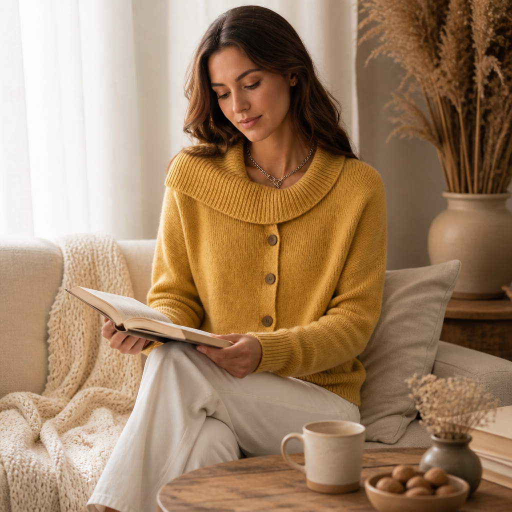 Women's Waterfall Collar Cardigan | Effortlessly Styled Layer