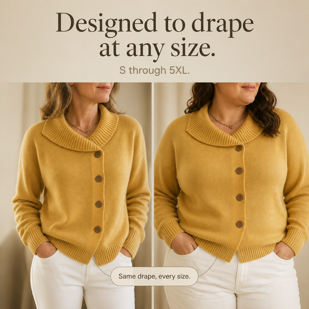 Women's Waterfall Collar Cardigan | Effortlessly Styled Layer