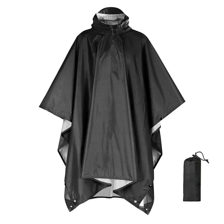 Women's Waterproof Rain Poncho Hooded Oversized Multifunctional