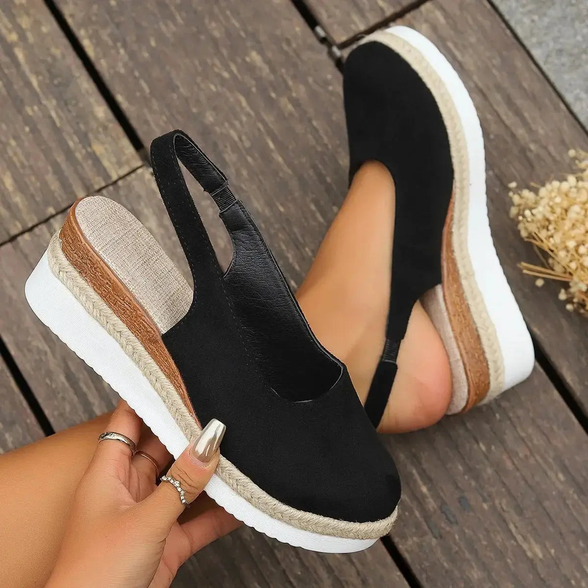 Women's Wedge Sandals | Slingback Espadrille Style