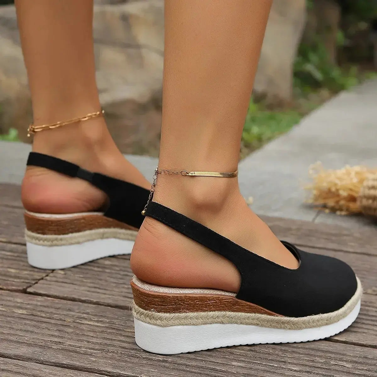 Women's Wedge Sandals | Slingback Espadrille Style