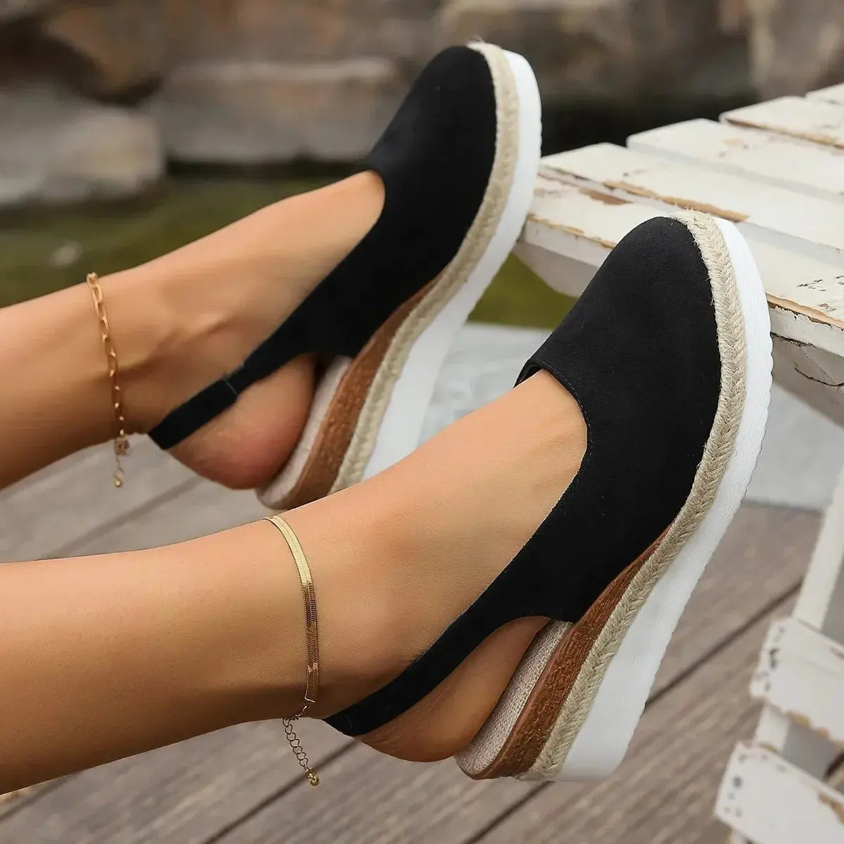 Women's Wedge Sandals | Slingback Espadrille Style