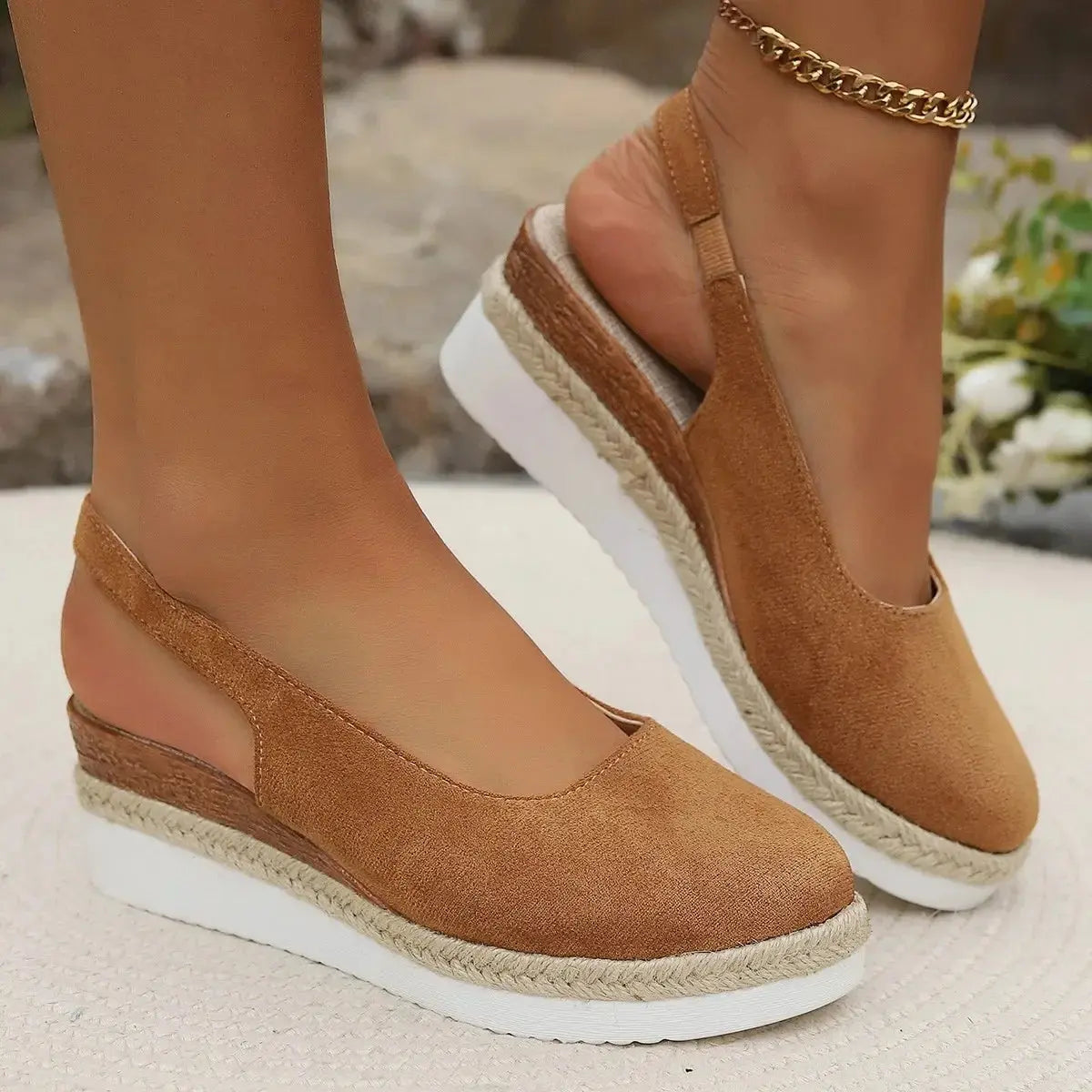 Women's Wedge Sandals | Slingback Espadrille Style
