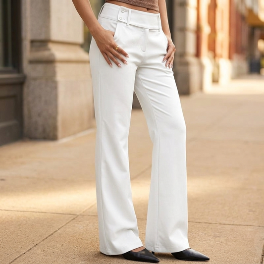 Women's Wide-Leg Flare Pants | Elongating & Comfortable Fit