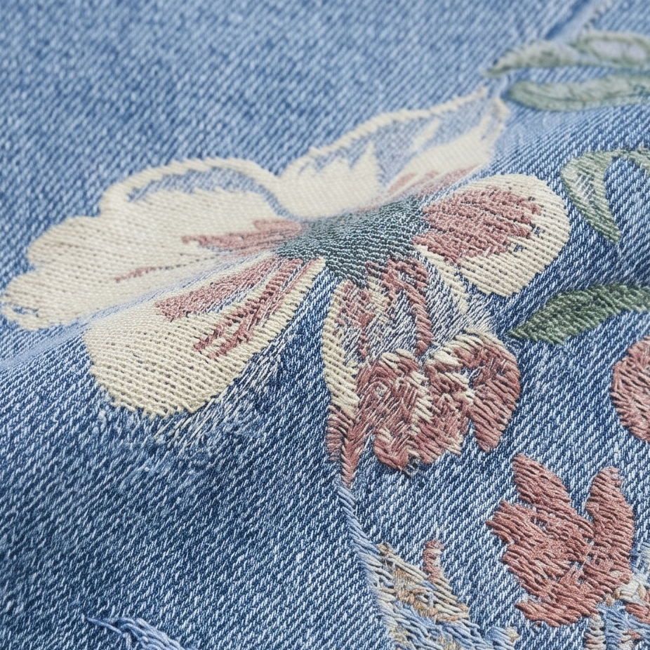 Women's Wide-Leg Jeans | Floral Print & High-Rise Fit