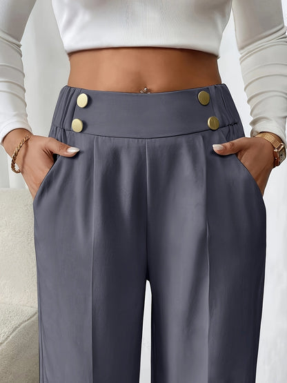 Women's Wide-Leg Trousers | High-Waisted & All-Day Comfort