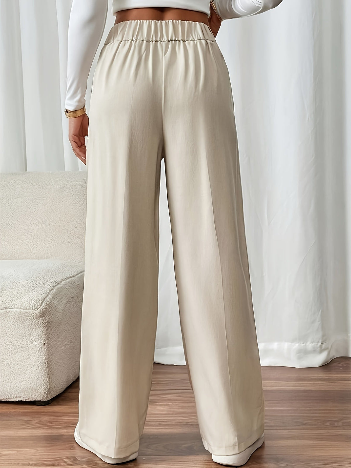 Women's Wide-Leg Trousers | High-Waisted & All-Day Comfort