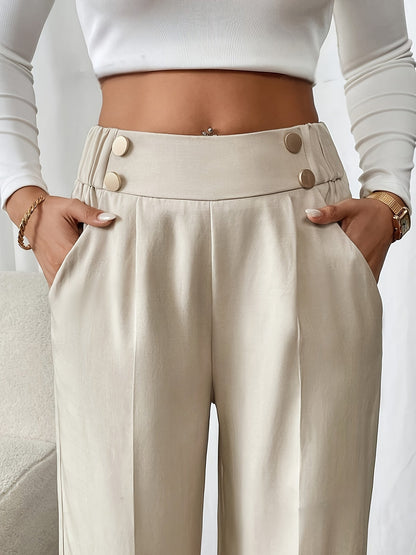 Women's Wide-Leg Trousers | High-Waisted & All-Day Comfort