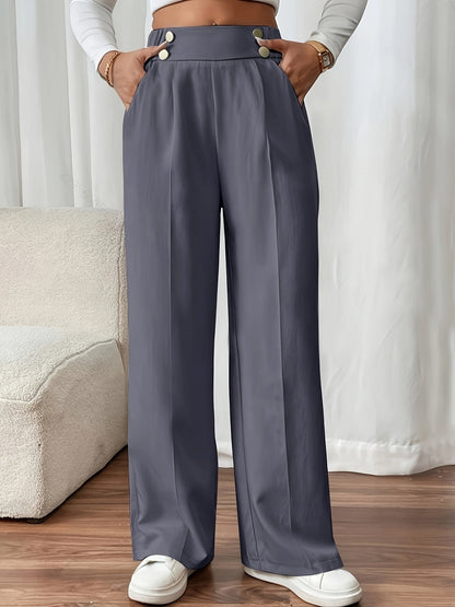 Women's Wide-Leg Trousers | High-Waisted & All-Day Comfort