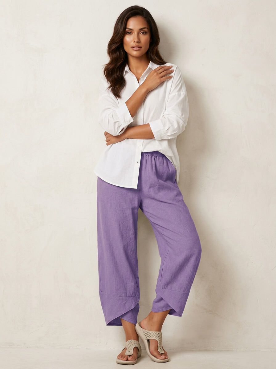 Women's Wide Leg Trousers | Loose Fit & Breathable