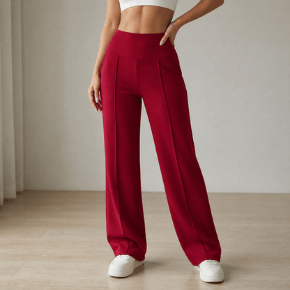 Women's Wide Leg Yoga Pants | Crossover Waist & Squat-Proof