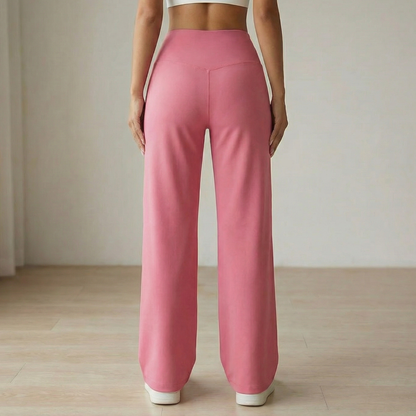 Women's Wide Leg Yoga Pants | Crossover Waist & Squat-Proof