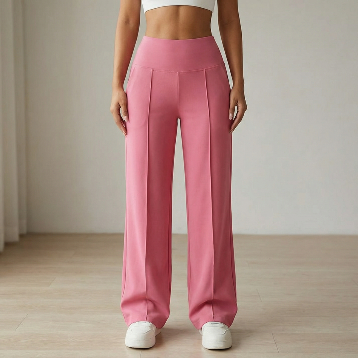 Women's Wide Leg Yoga Pants | Crossover Waist & Squat-Proof