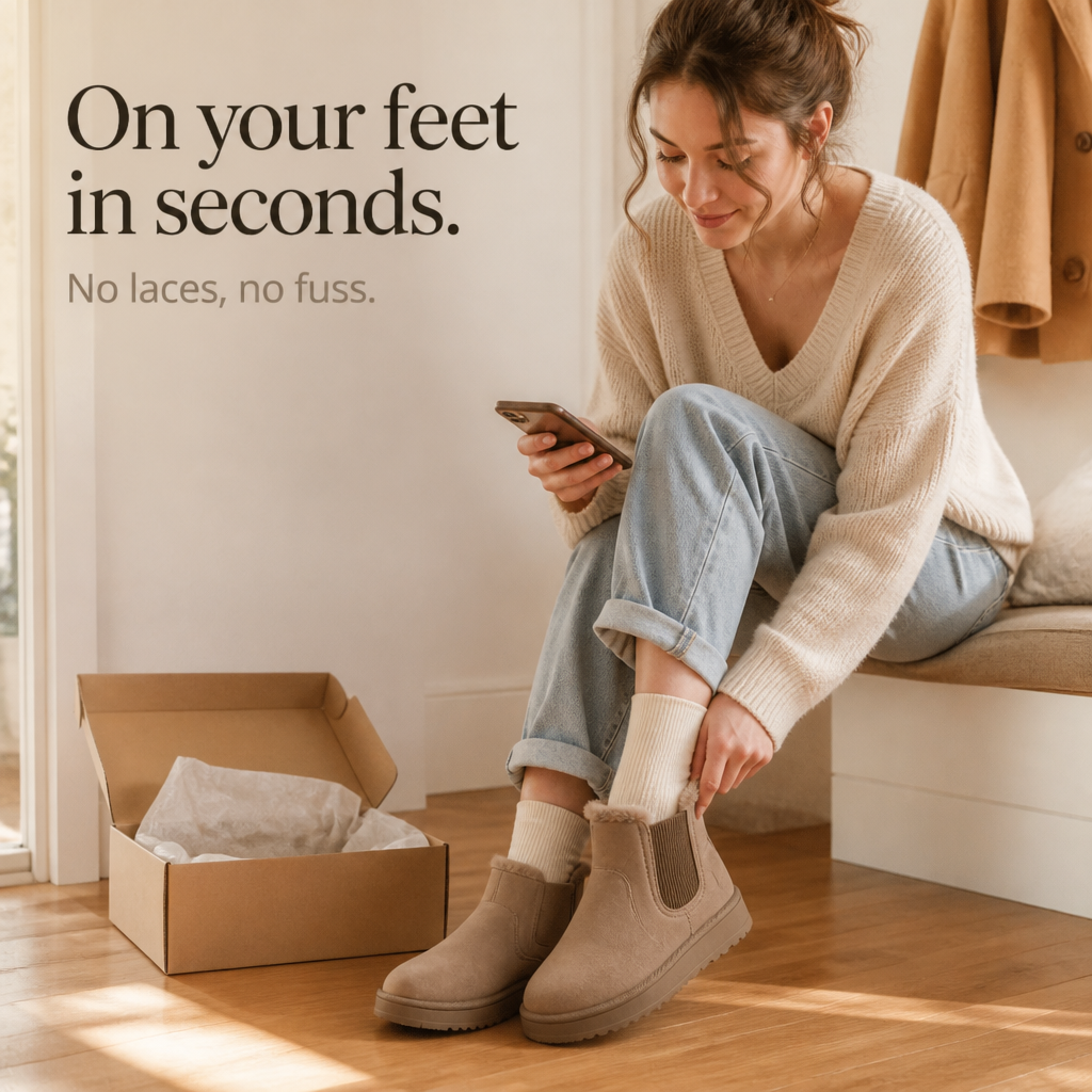 Women's Winter Boots | Fur-Lined & Slip-On