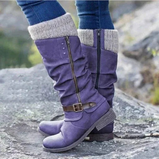Women's Winter Boots | Knit Cuff Detail
