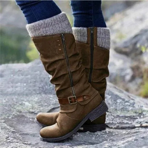Women's Winter Boots | Knit Cuff Detail
