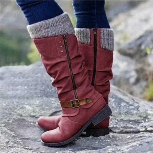 Women's Winter Boots | Knit Cuff Detail