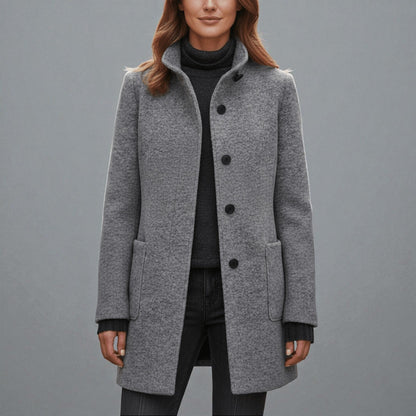 Women's Winter Coat | Stand-Up Collar & Warm Design