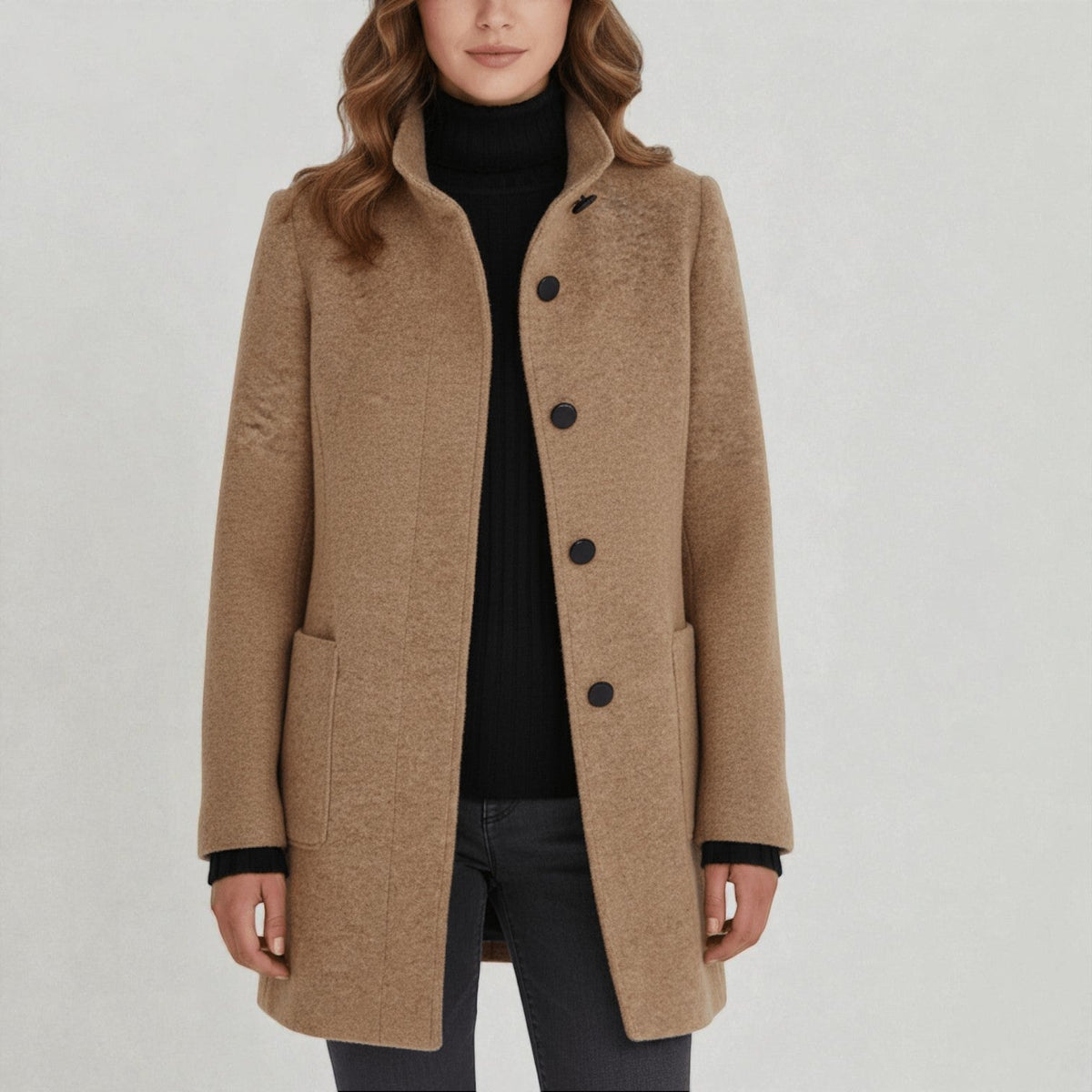 Women's Winter Coat | Stand-Up Collar & Warm Design