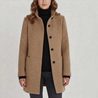 Women's Winter Coat | Stand-Up Collar & Warm Design