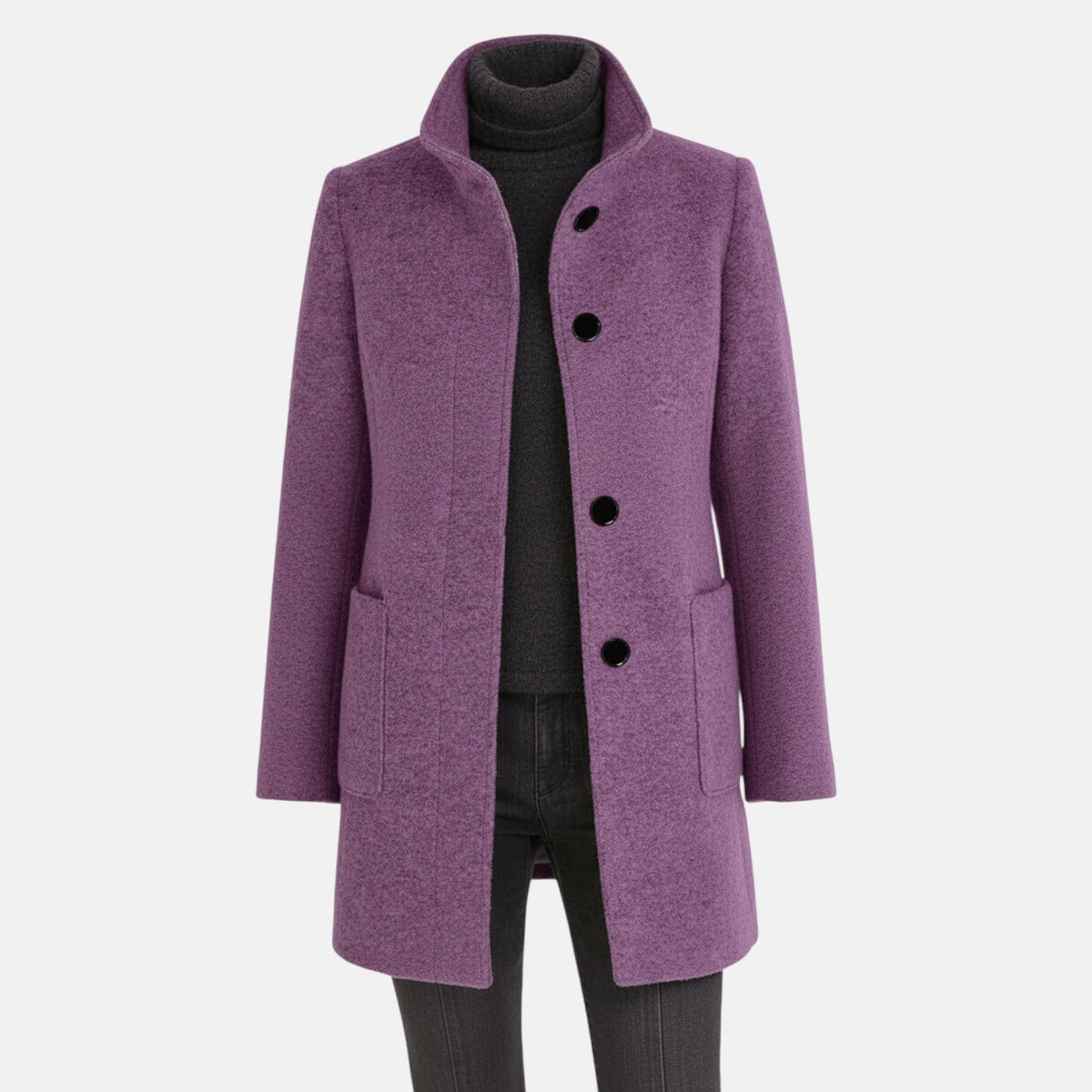 Women's Winter Coat | Stand-Up Collar & Warm Design