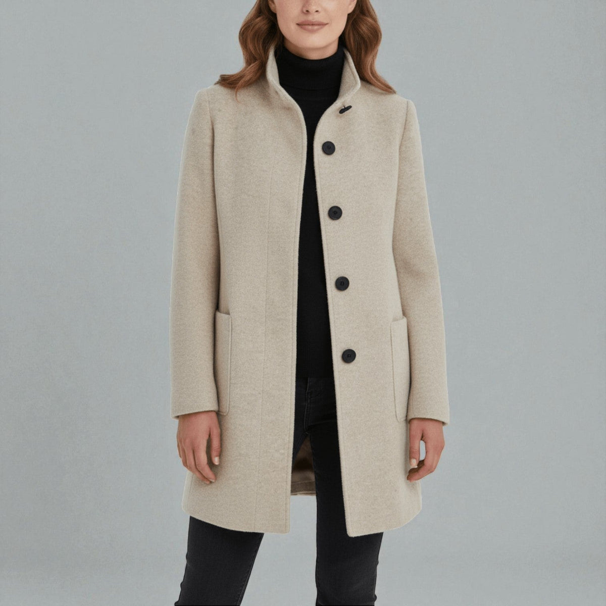 Women's Winter Coat | Stand-Up Collar & Warm Design