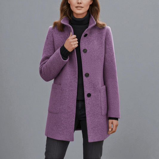 Women's Winter Coat | Stand-Up Collar & Warm Design