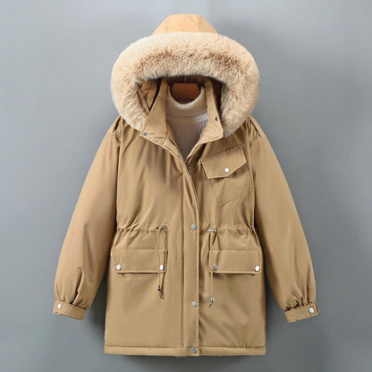 Women's Winter Parka Wind Resistant Hooded Insulated Jacket
