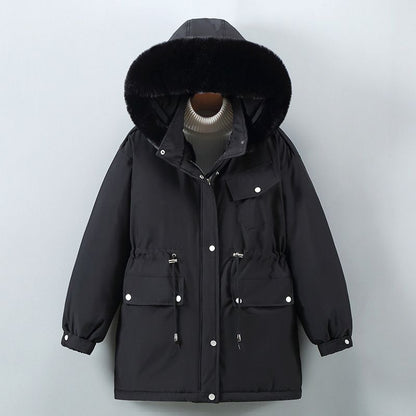 Women's Winter Parka Wind Resistant Hooded Insulated Jacket