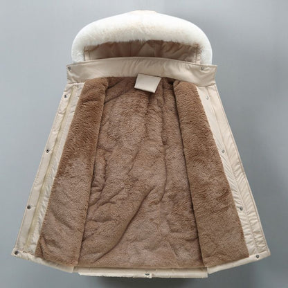 Women's Winter Parka Wind Resistant Hooded Insulated Jacket