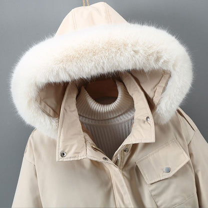 Women's Winter Parka Wind Resistant Hooded Insulated Jacket