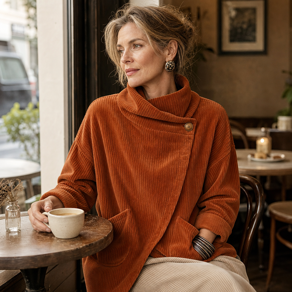 Women's Wrap Top | Asymmetric Button Front & Cropped Fit